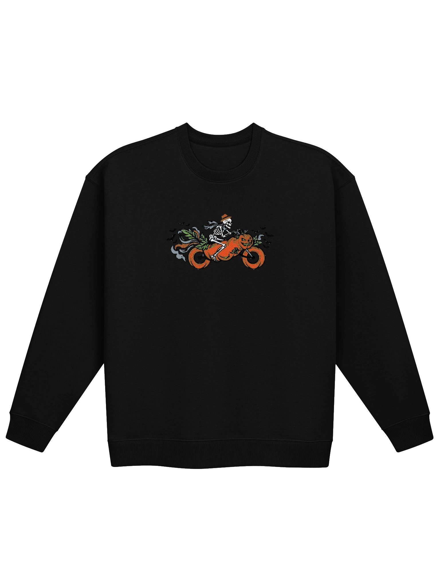 MINAY Originals | Halloween Edition Embroidered Skeleton Biker Oversized Sweatshirt product image (1)