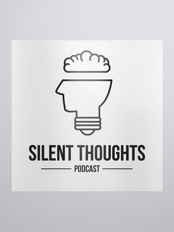 Silent Thoughts Sticker product image (1)