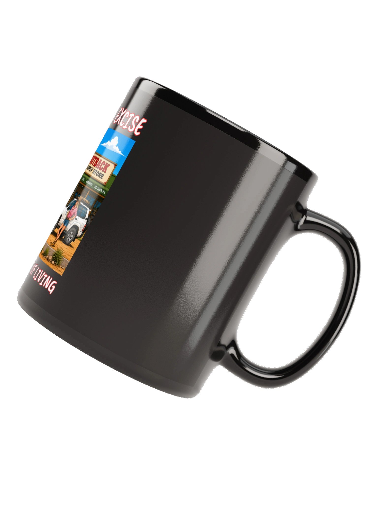 Abolish Fuel Excise Black Glossy Mug product image (12)