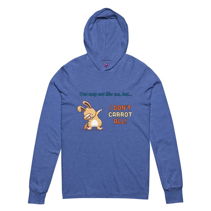 I Don't Carrot Hooded Long Sleeve Tee product image (2)
