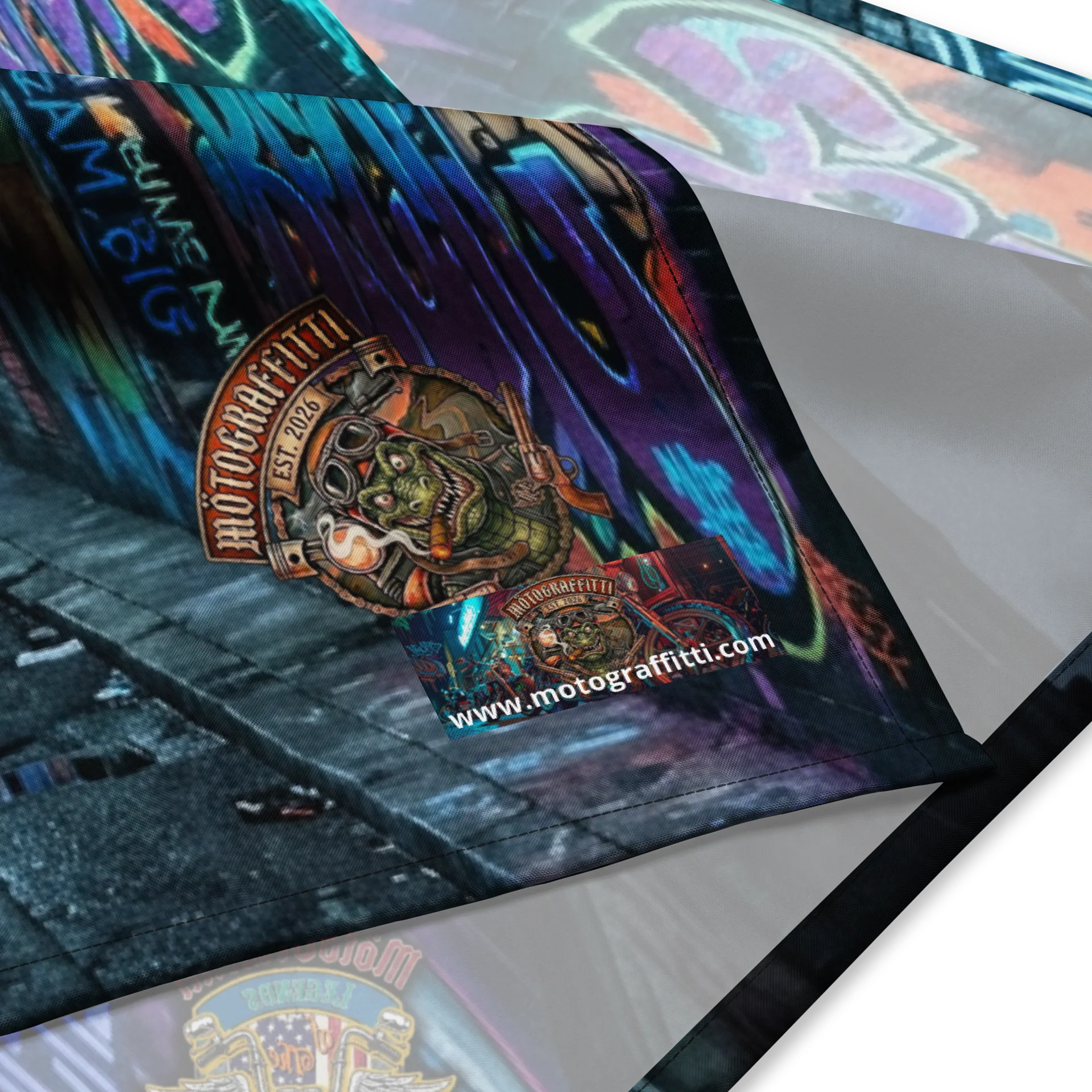 Neon Alley MötoGraffitti Branded Bandana product image (2)