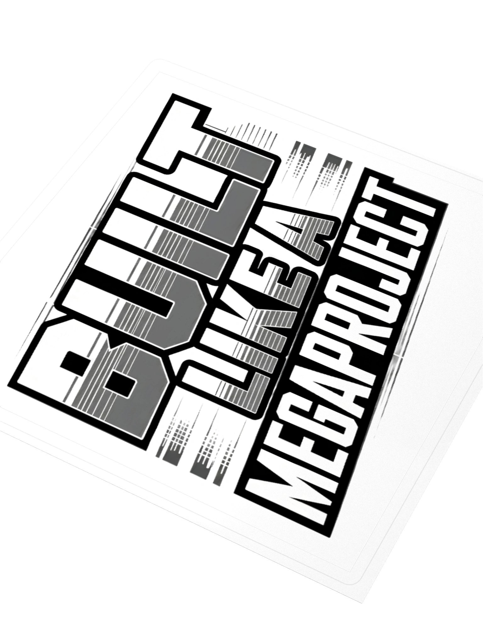 Built Like a MegaProject Outline Sticker — MP.STKR-02 product image (3)