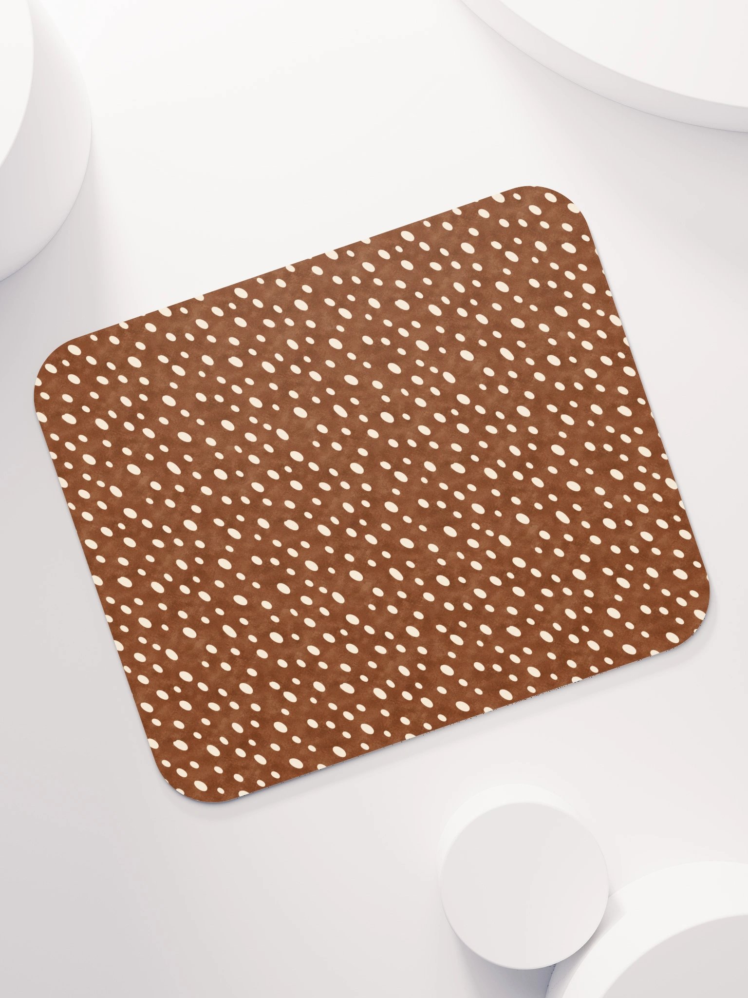 Cocoa Fawn Mouse Pad — Brown & Cream Deer Print product image (7)