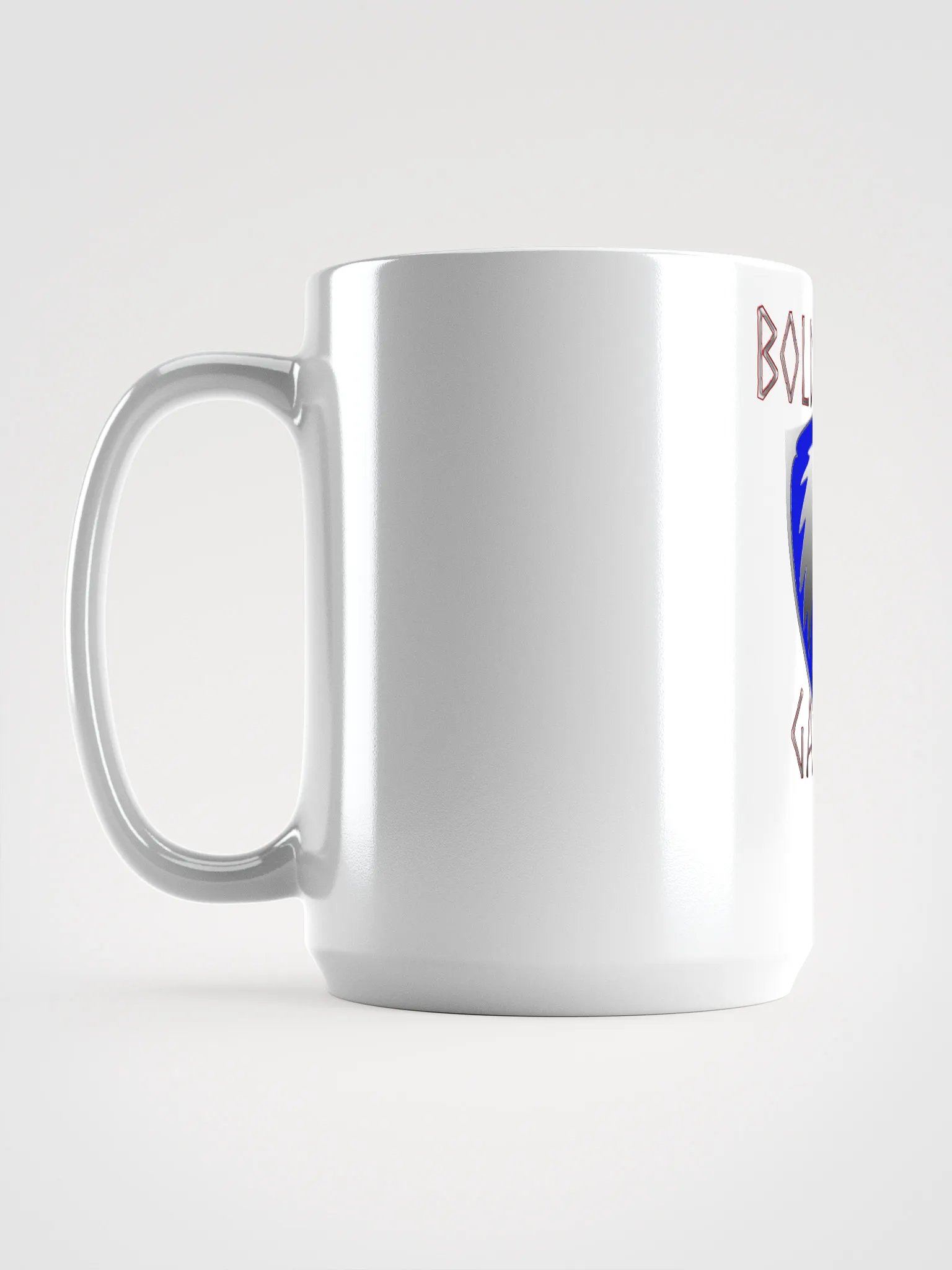 Bold Wolf Gaming Shield Mug (WHITE) product image (6)