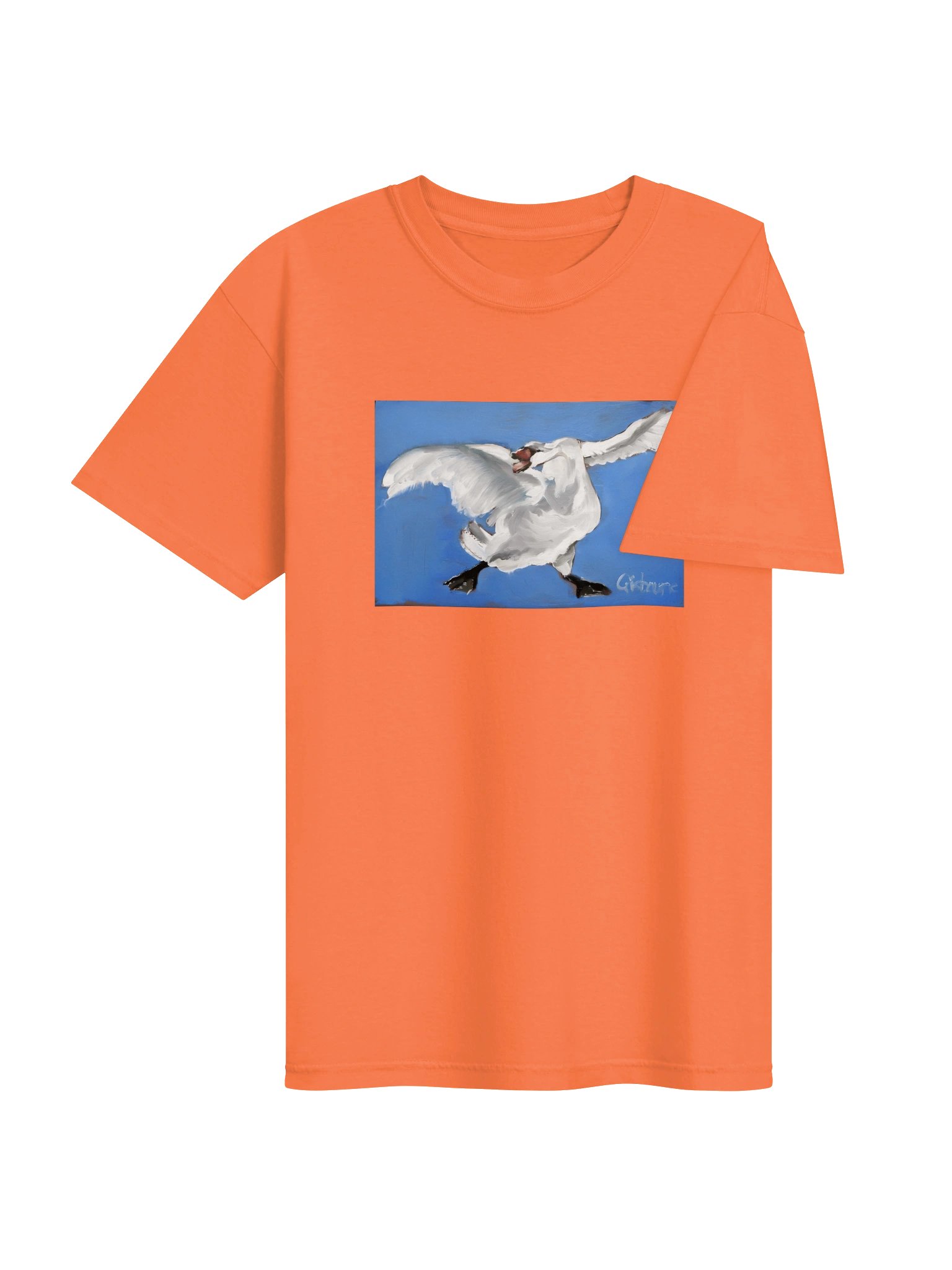 A Swan Named Broadland // T-shirt orange product image (4)