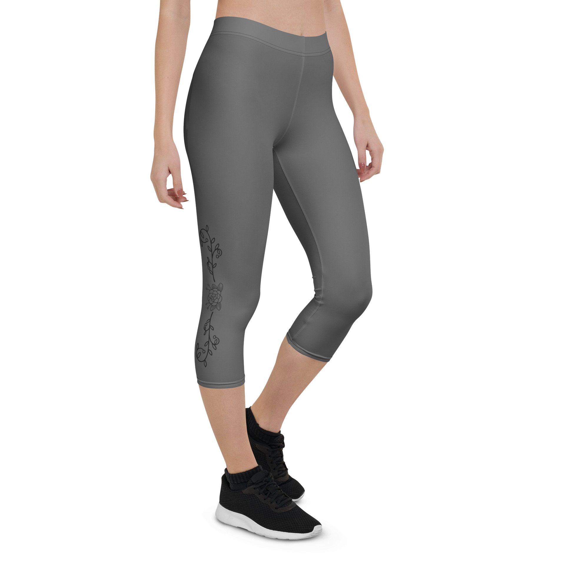 Serenity Pulse – Quiet Bloom Capri Leggings product image (7)