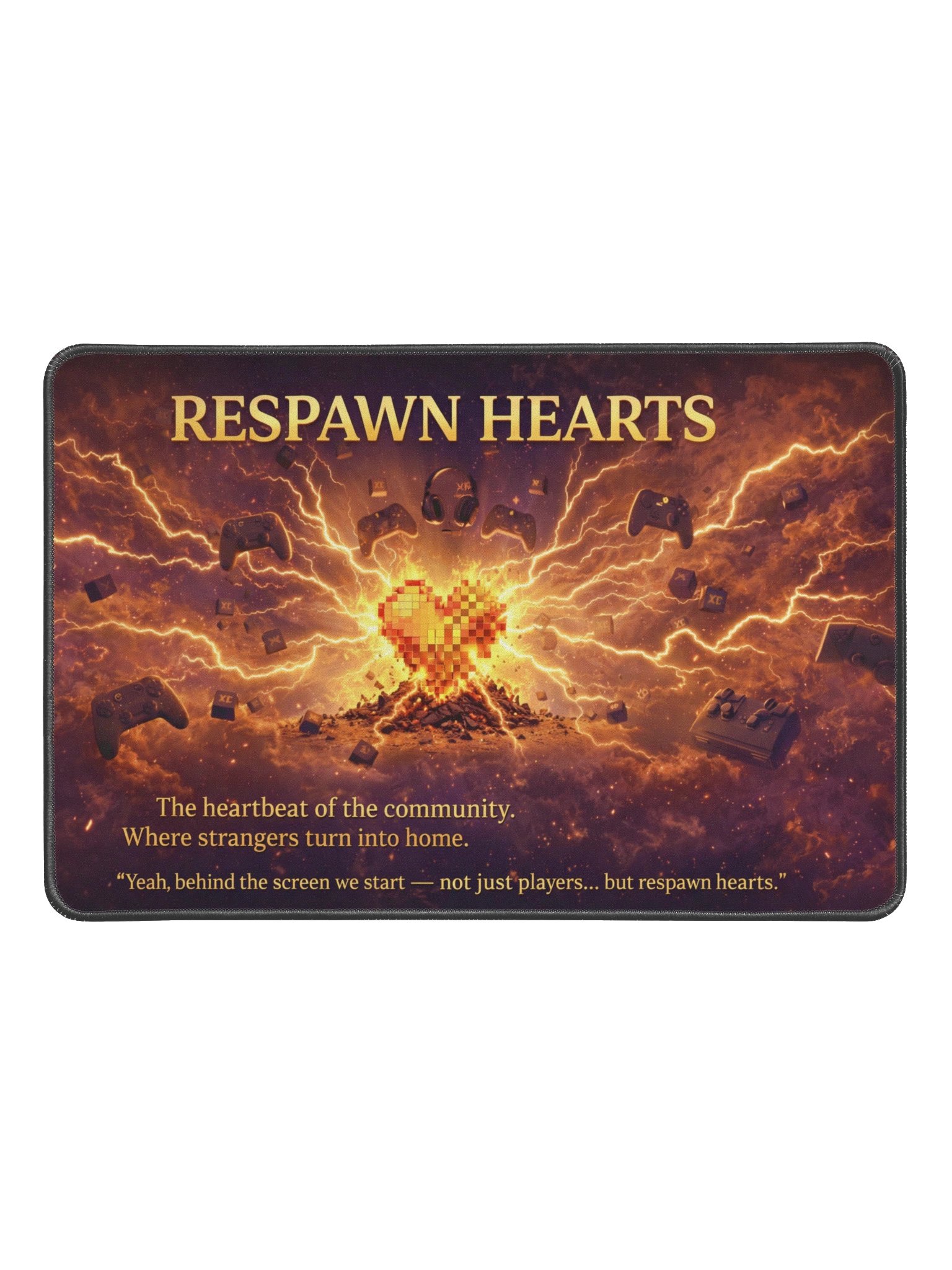 Respawn Hearts Gaming Desk Mat product image (1)