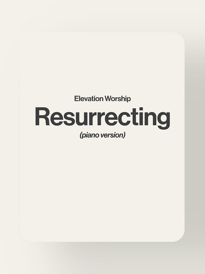 Resurrecting - Elevation Worship product image (1)