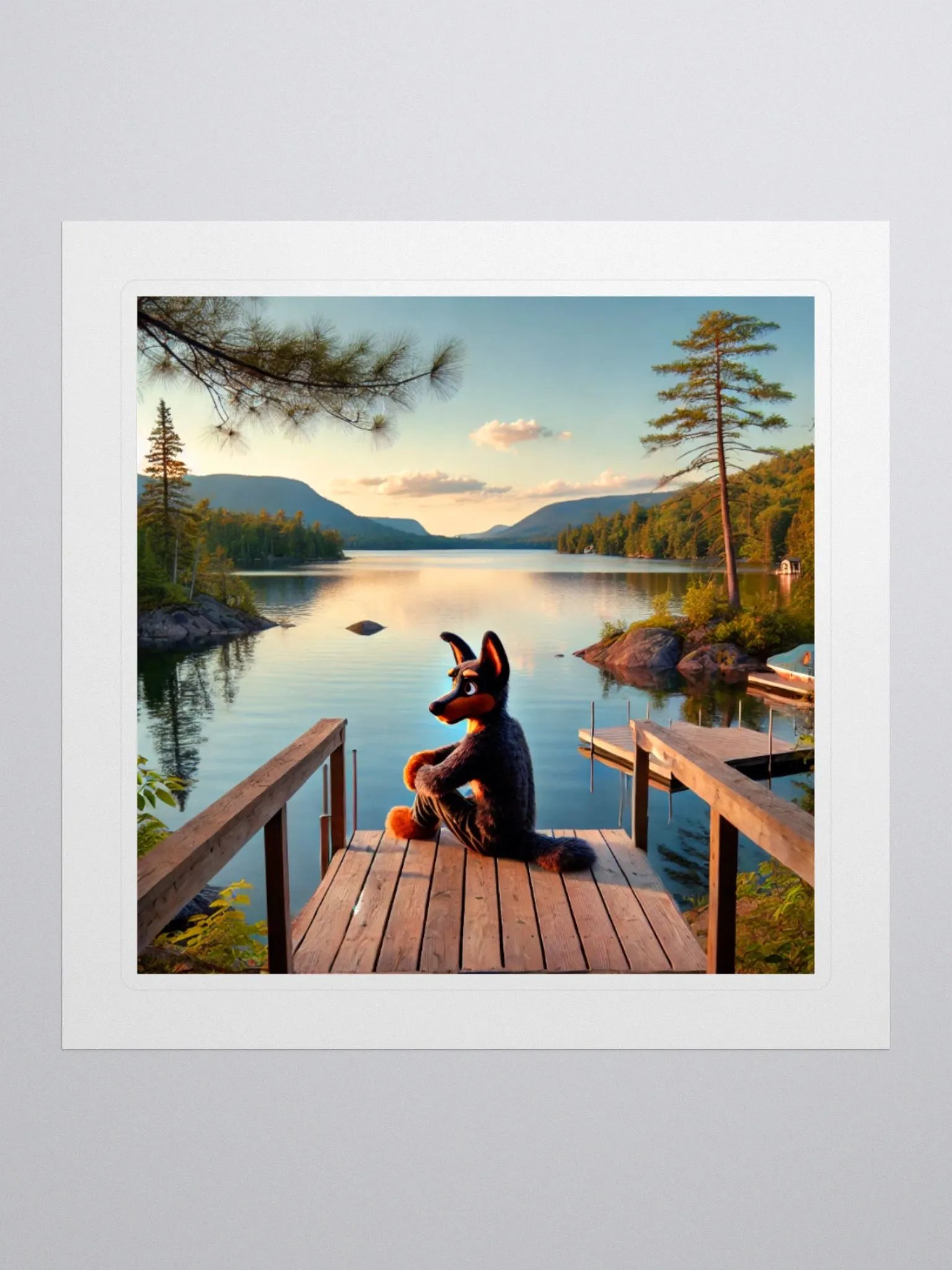 AI Generated Doberman Sticker product image (1)