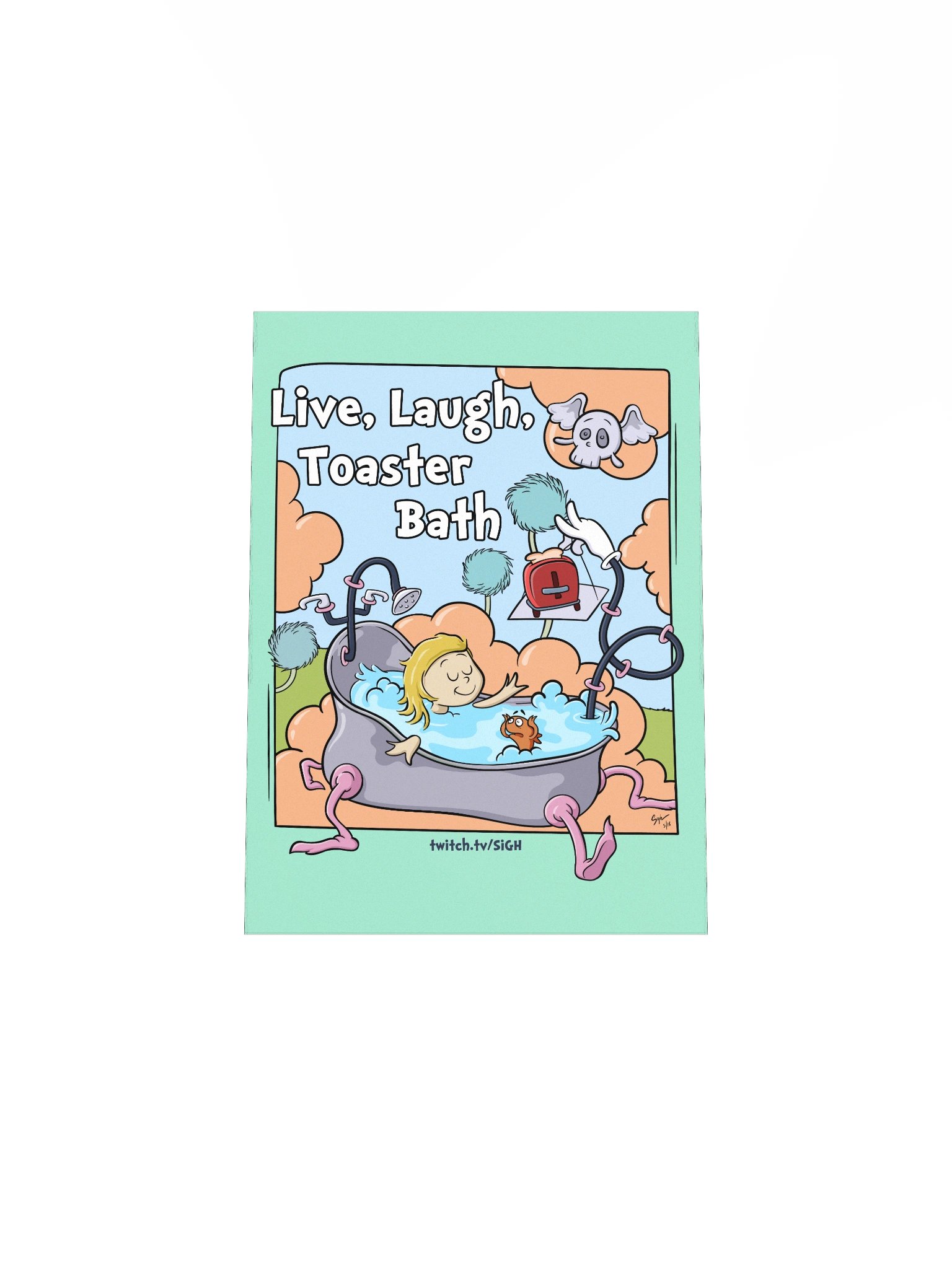 Live Laugh Toaster Bath Poster product image (11)