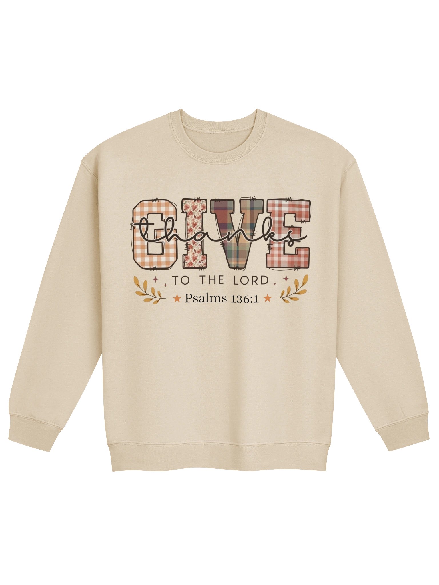 Give Thanks to the Lord Sweatshirt | Christian Thanksgiving Crewneck product image (2)