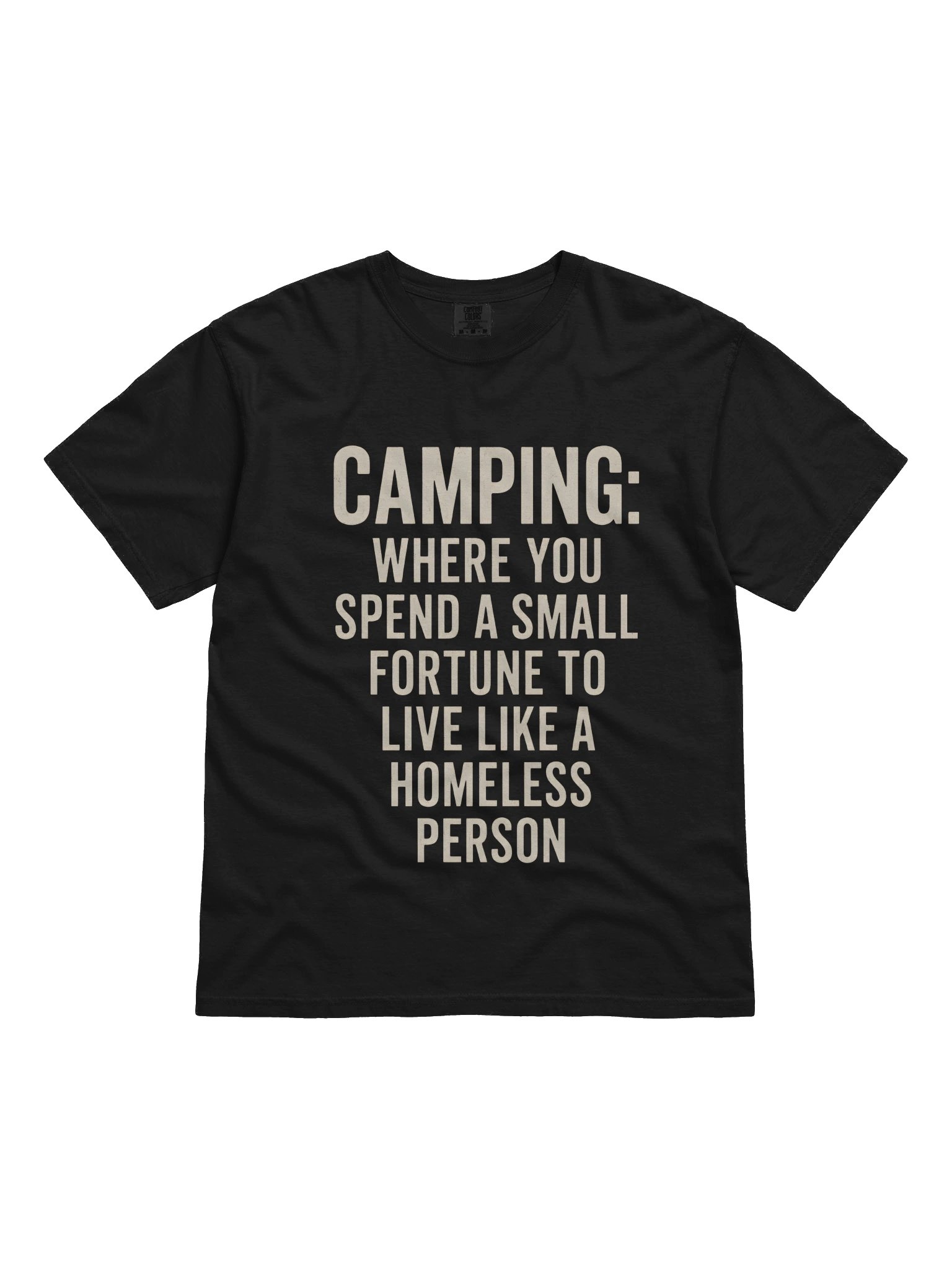 Funny Camping Definition T-Shirt – Sarcastic Outdoor Humor & Camper Gift Tee product image (1)