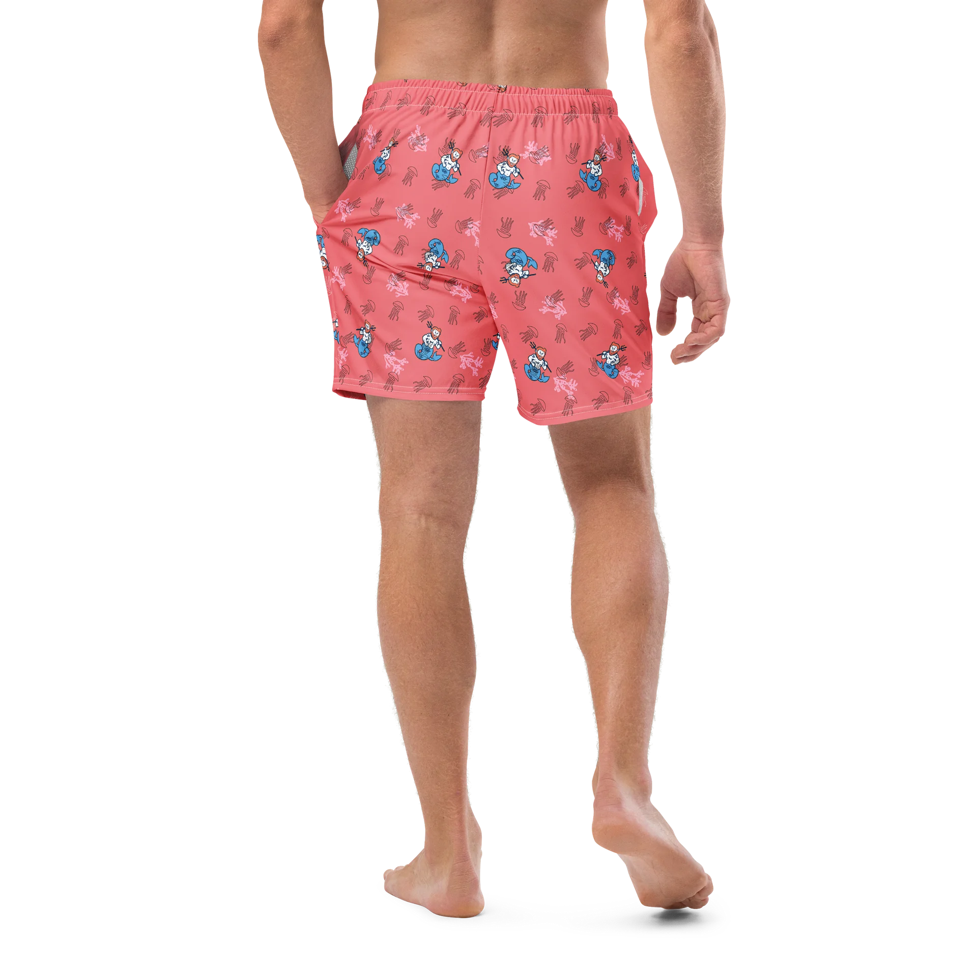 Merman Coral Swim Trunks product image (10)
