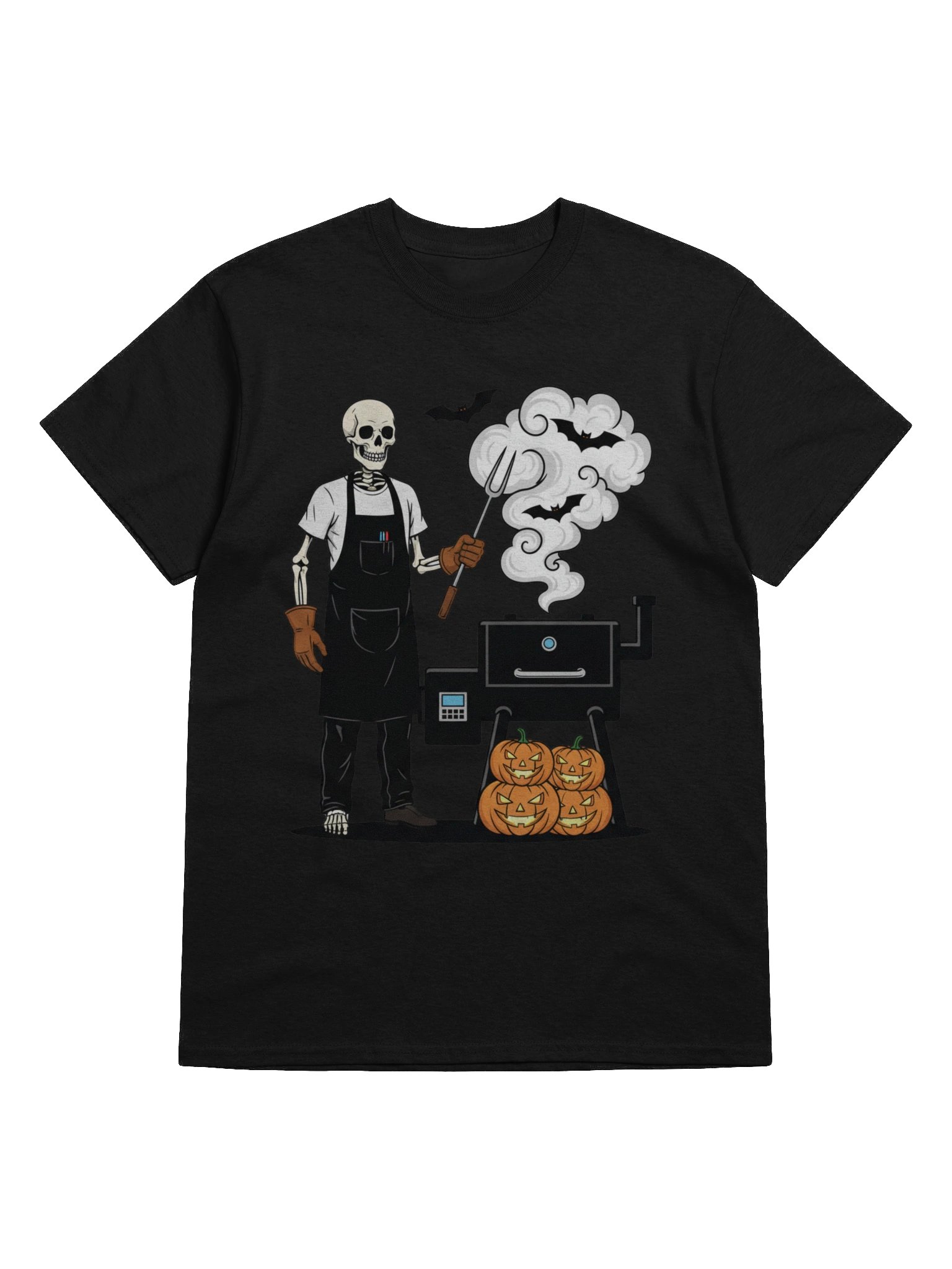 Kettle Bones — Minimalist Skeleton Grillmaster Tee product image (25)