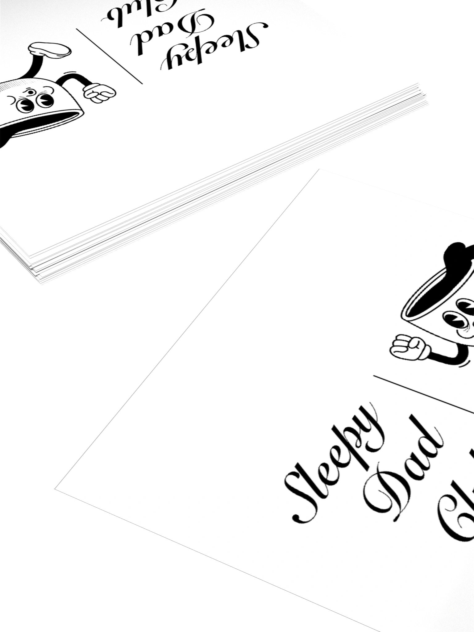 Sleepy Dad Club | Tired Espresso Logo Sticker product image (4)