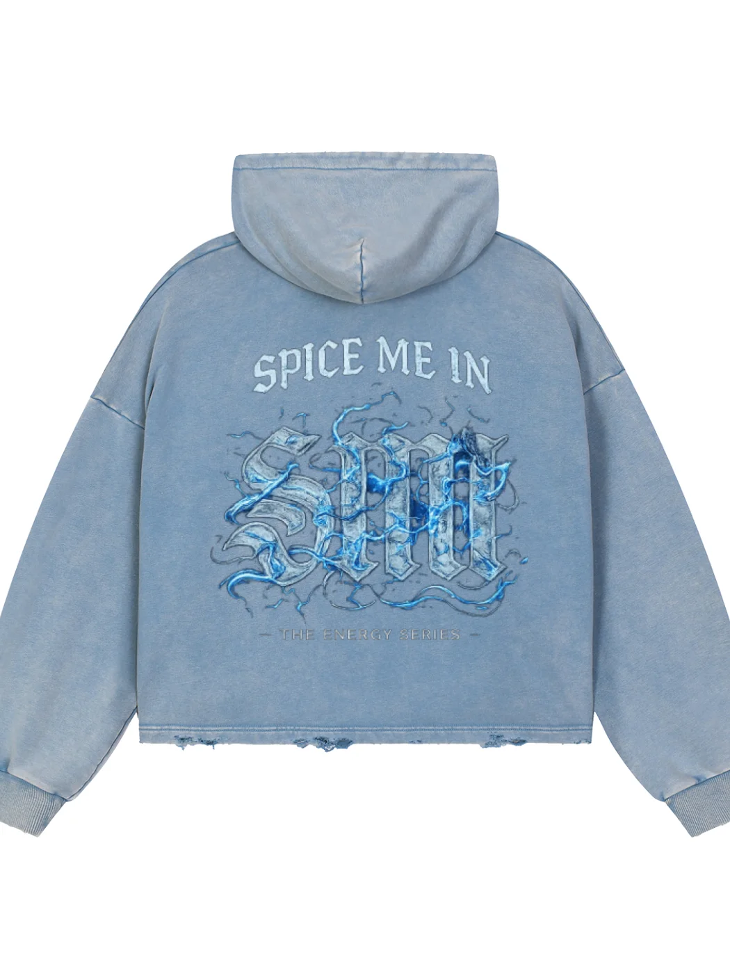 SPICE LIBERTY Vintage Washed Frayed-Hem Hoodie product image (4)