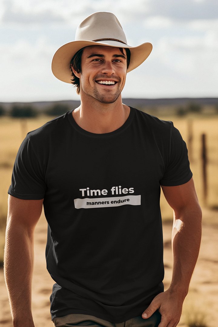Time Flies, Manners Endure - Etiquette Revival Tee product image (1)