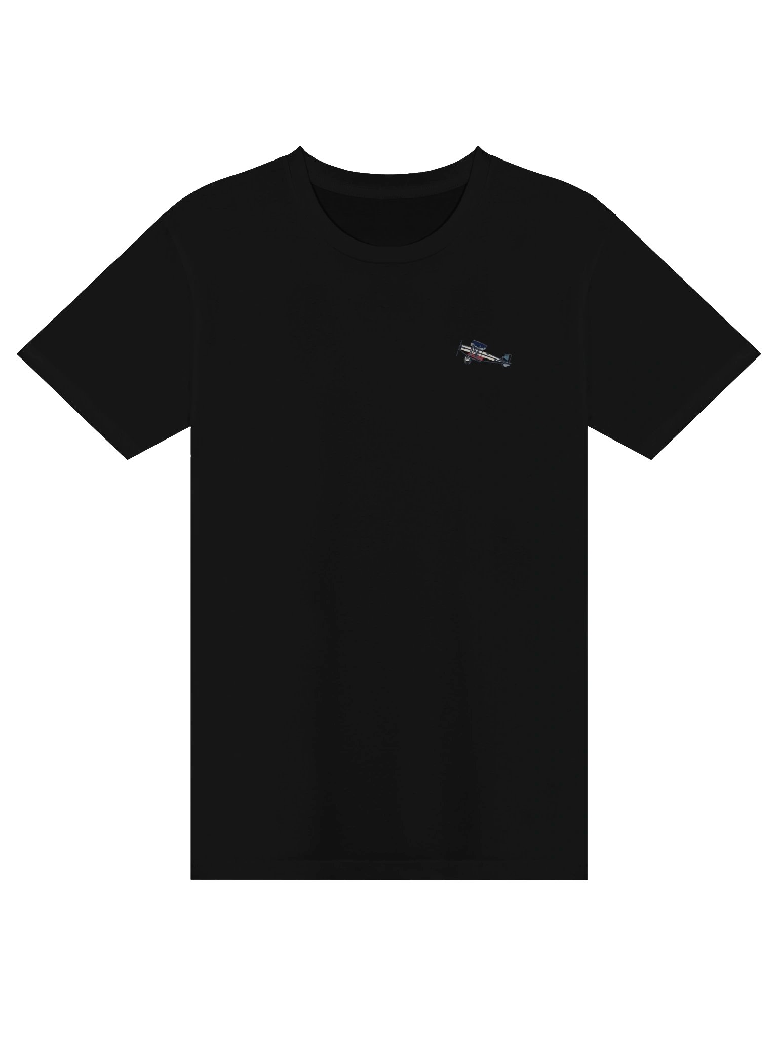 red-white-blue-biplane-comfortable-tshirt product image (1)