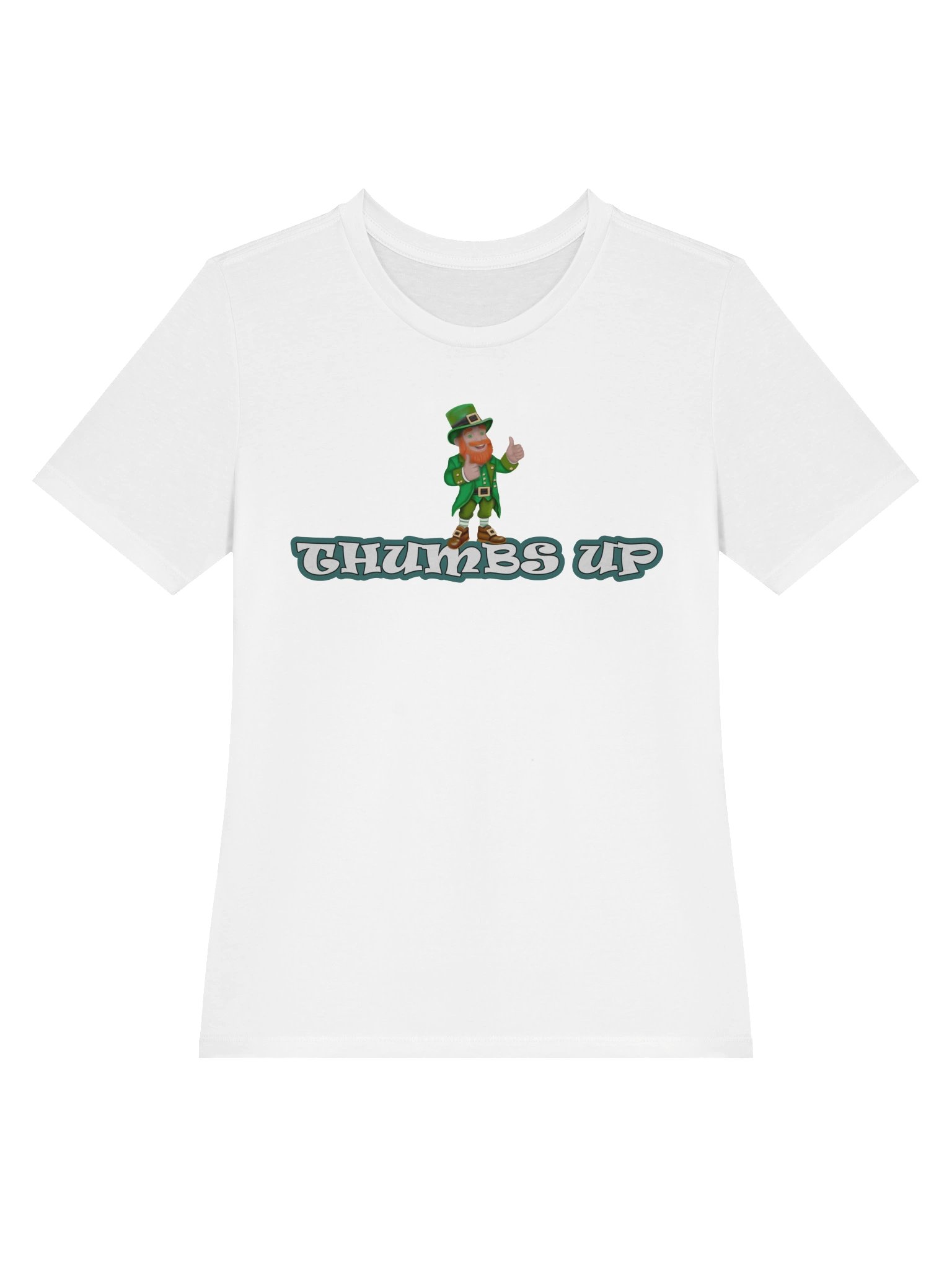 Leprechaun "THUMBS UP" T-Shirt. Women's Bella+Canvas Supersoft Relaxed-fit T-Shirt product image (2)