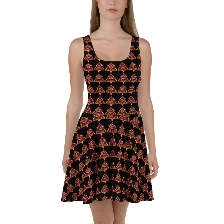 Flaming Eye All-Over Skater Dress product image (2)