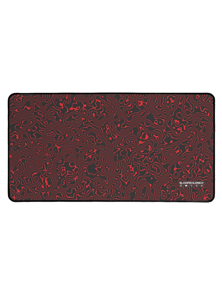 Red Topographic Desk Mat product image (1)