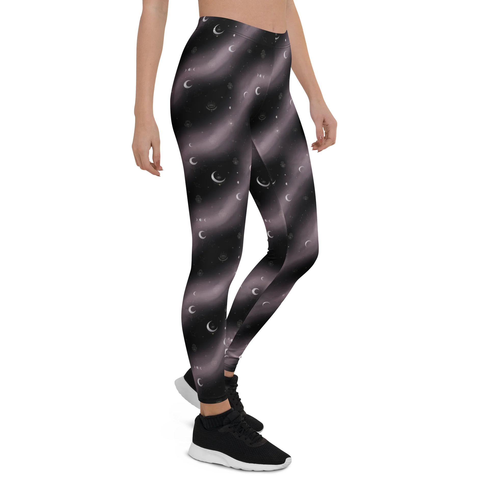 Fethria Women’s Celestial Moon Phase Yoga Pants product image (4)