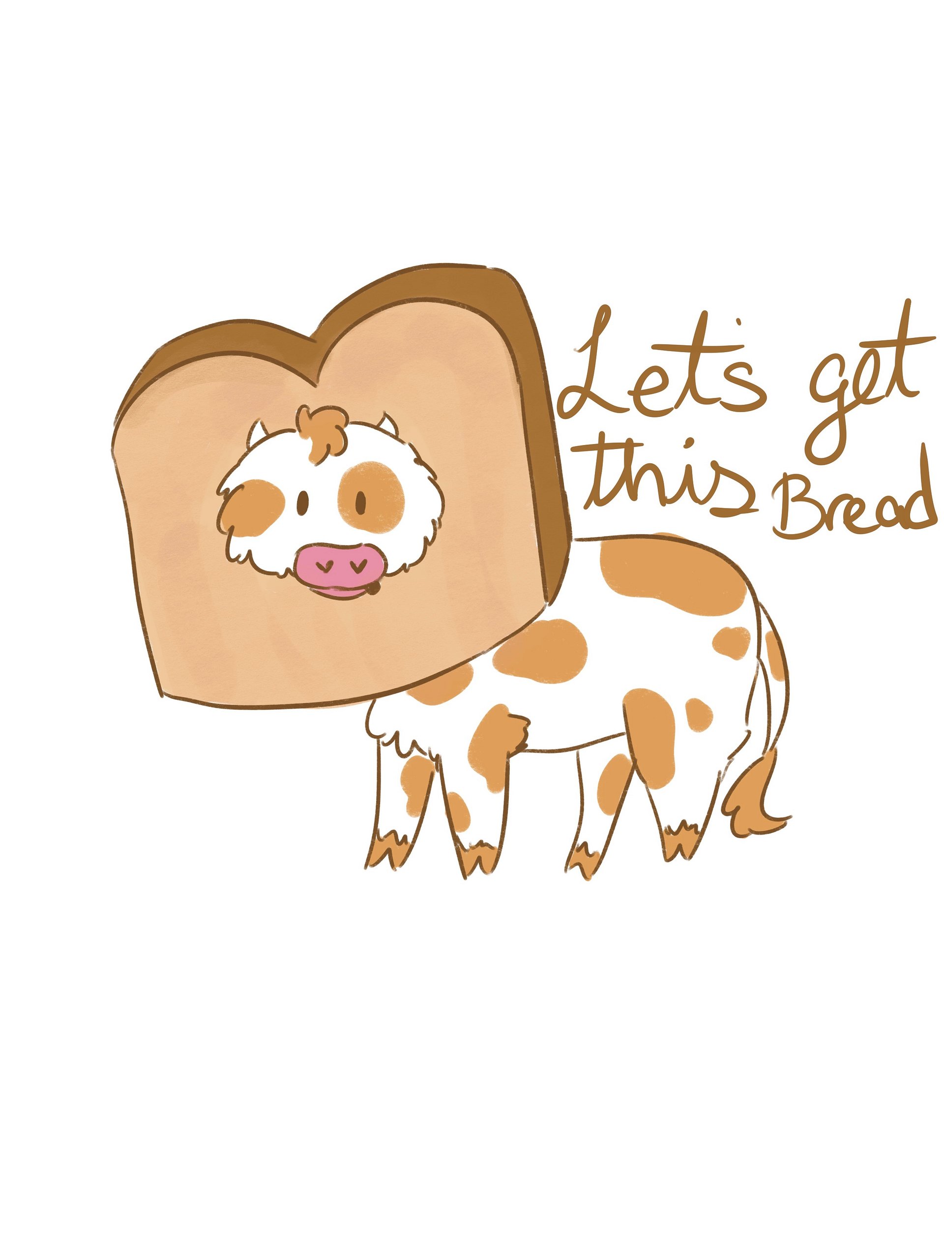 Get this bread cow sticker product image (1)