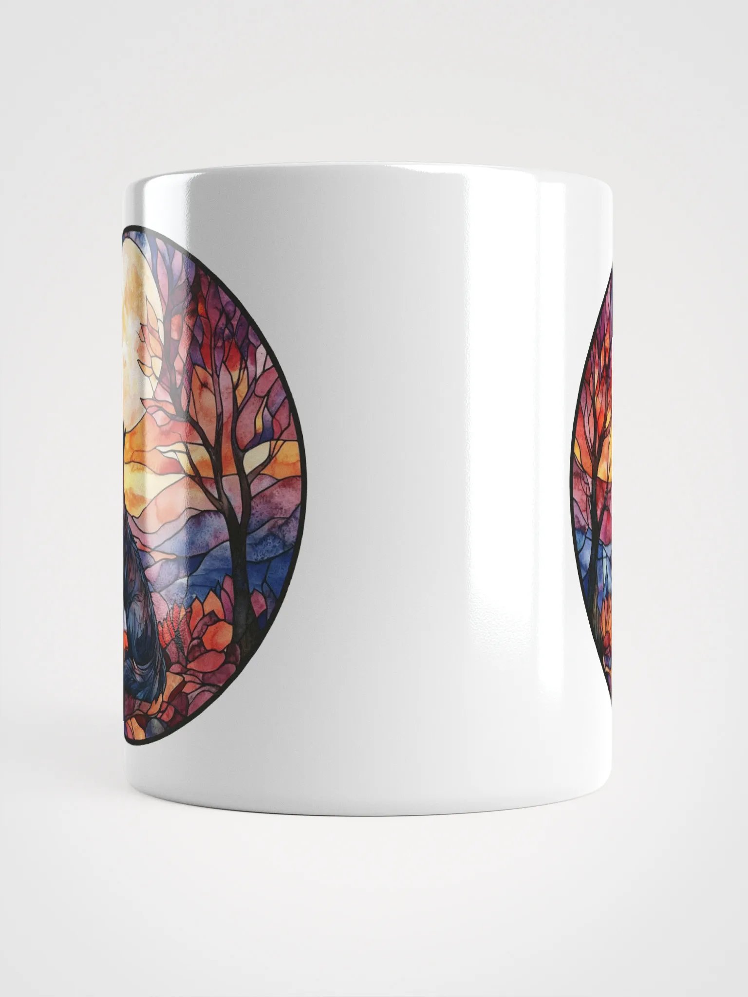 Howling Wolf Stained Glass Mug product image (14)