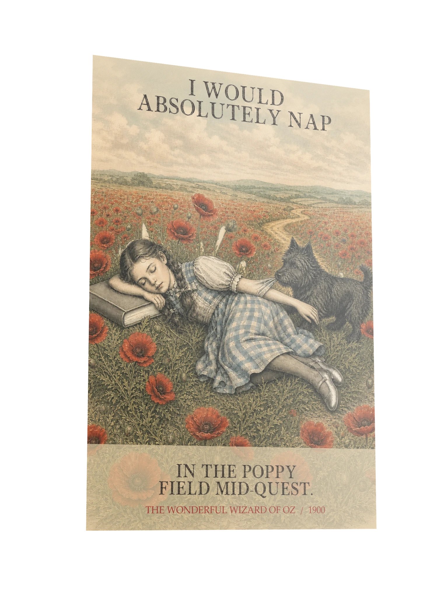 Would Absolutely Nap Poppy Field Mid Quest -- The Wonderful Wizard of Oz Art Print product image (10)