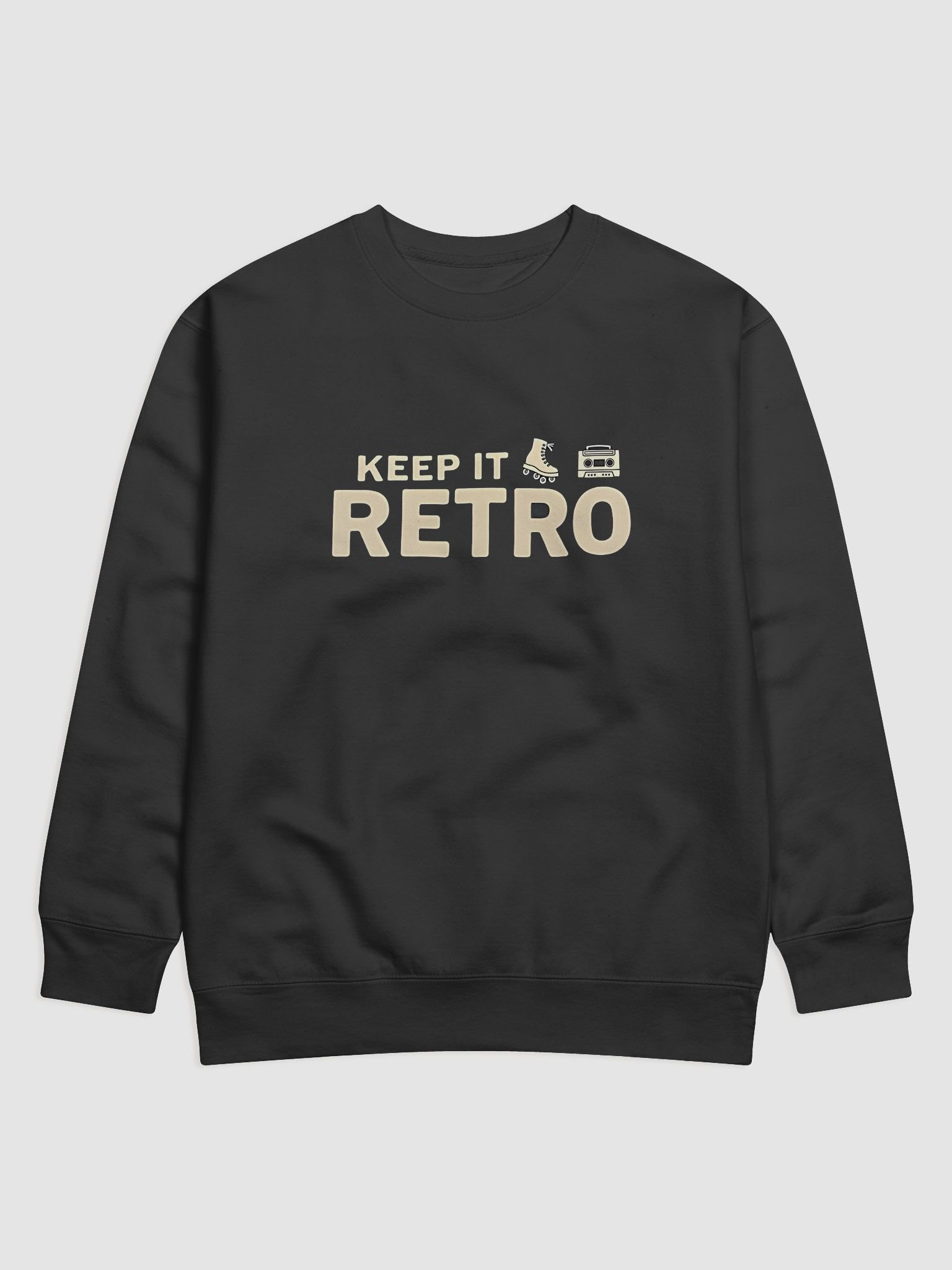 Retro Roller Skate Boombox Sweatshirt product image (1)