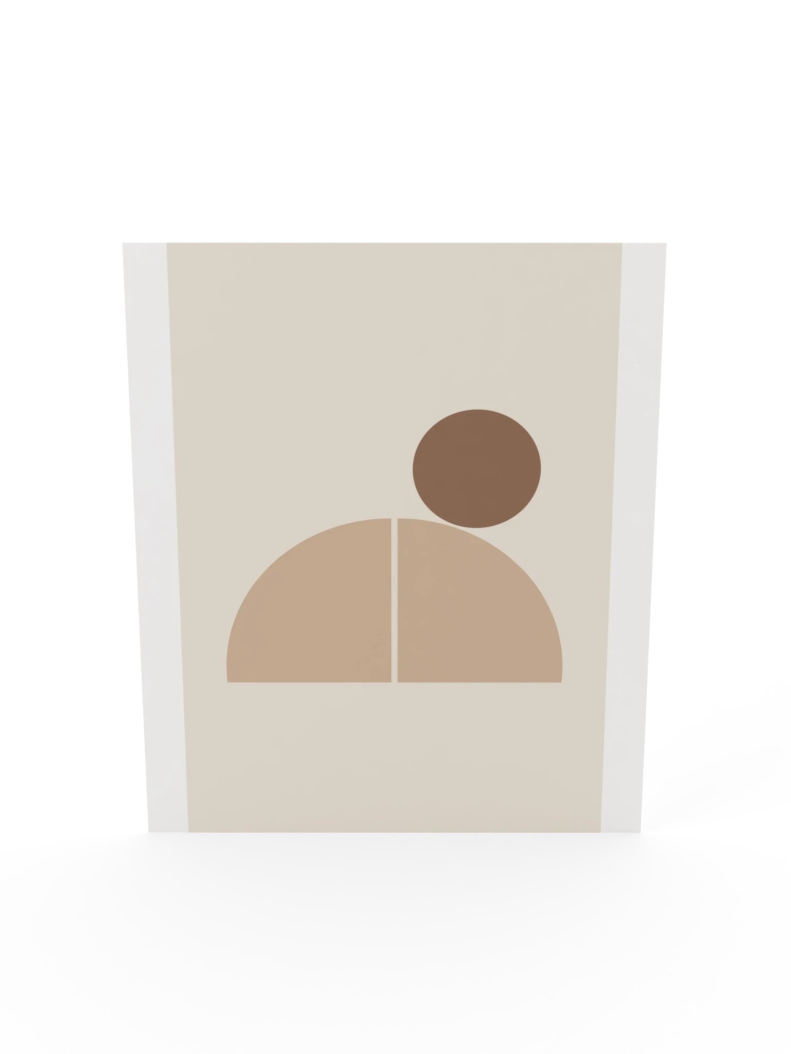 Beige Split Arch Sun Print | Boho Bathroom Wall Art product image (7)