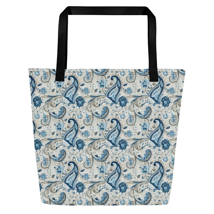 Blue Serenade Paisley Tote Bag product image (1)