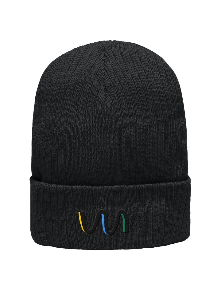 W-LINE LOGO. Eco-Friendly Ribbed Knit Beanie product image (2)