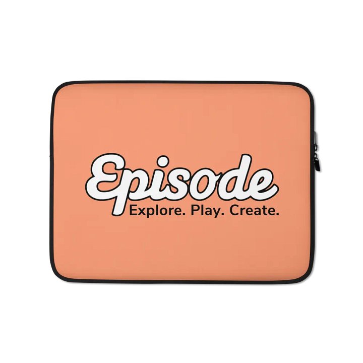 Episode Laptop Sleeve Orange With Logo product image (1)