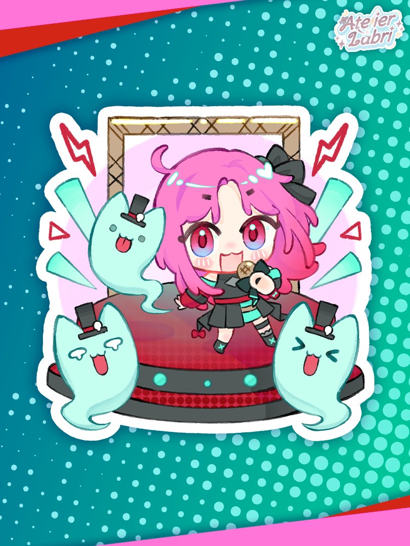 Tomoe Carmine Blazing Star Die Cut Sticker B product image (1)
