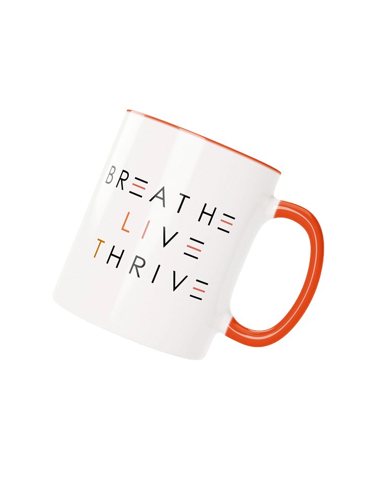 BREATHE. LIVE. THRIVE. 2-TONE MUG / Orange product image (7)