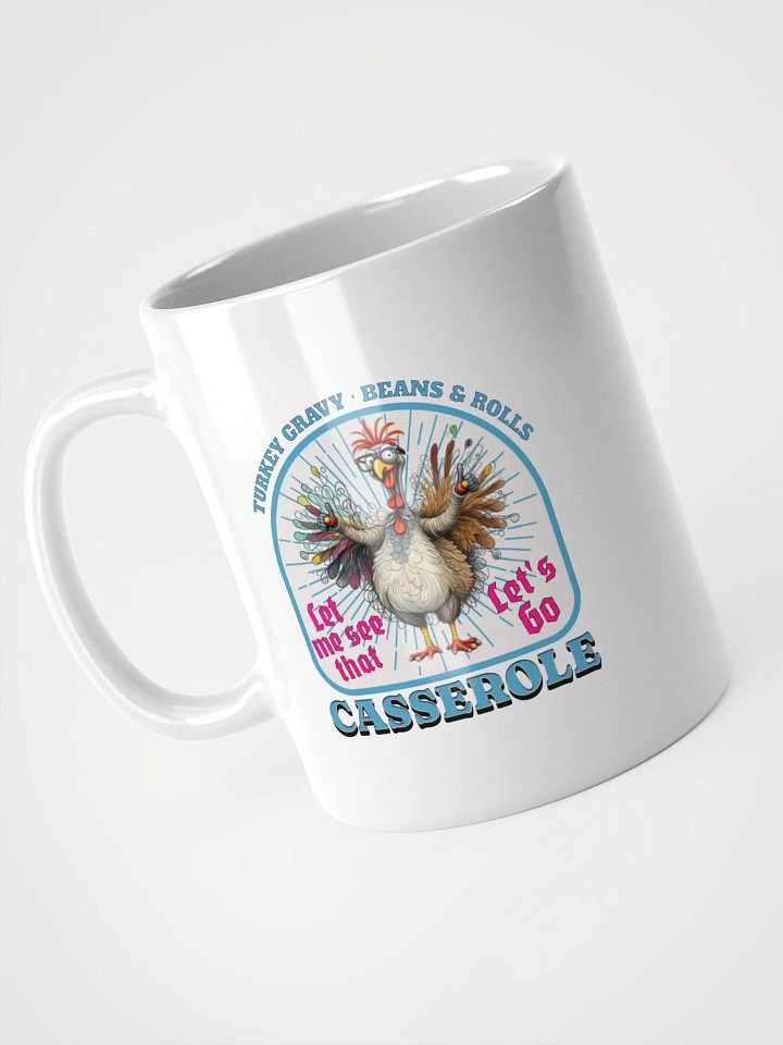 Turkey Gravy Beans And Rolls Casserole Quirky Glasses Mug product image (2)