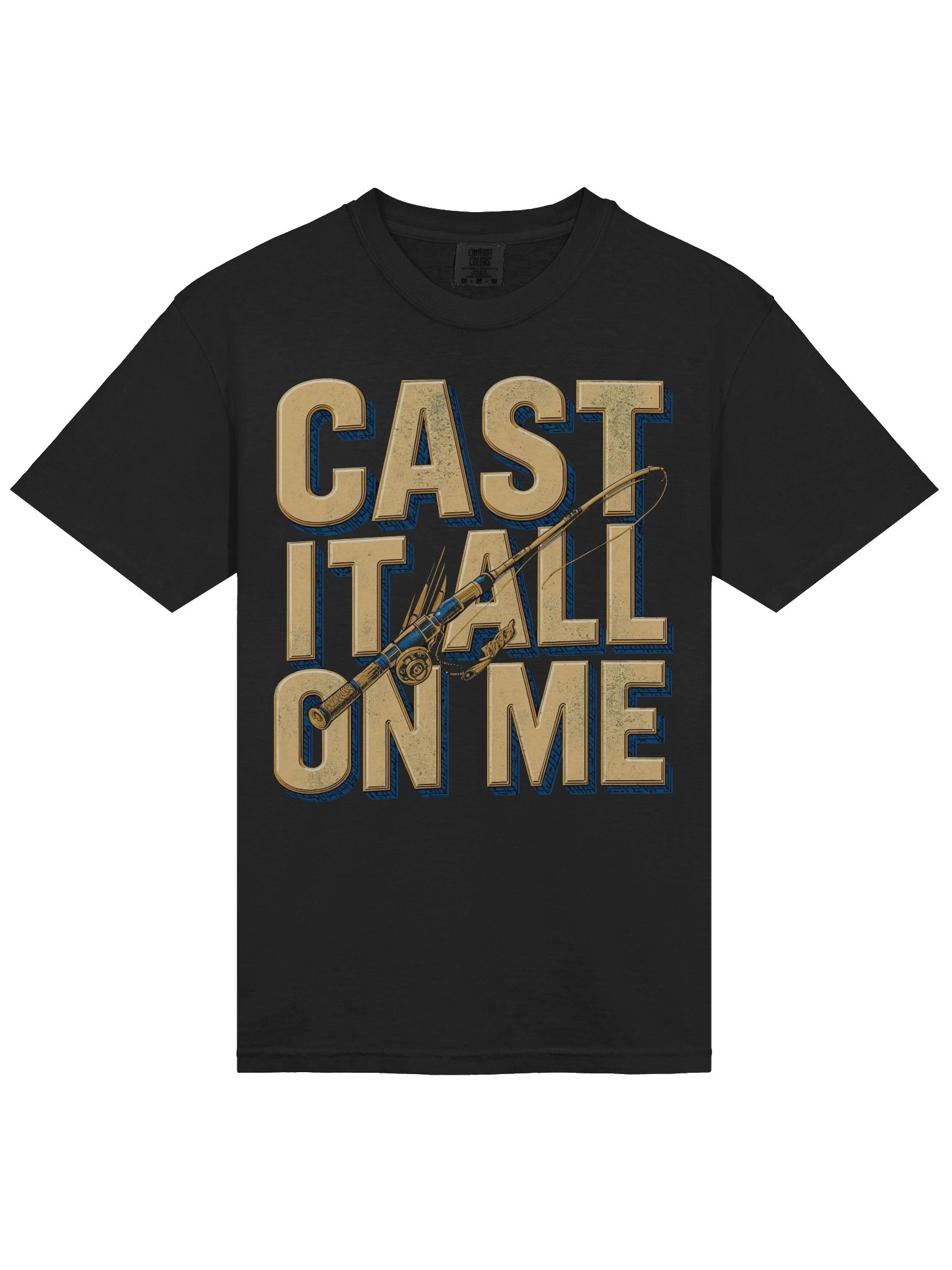 Cast It All On Me -Vintage Fishing Rod T-Shirt product image (3)