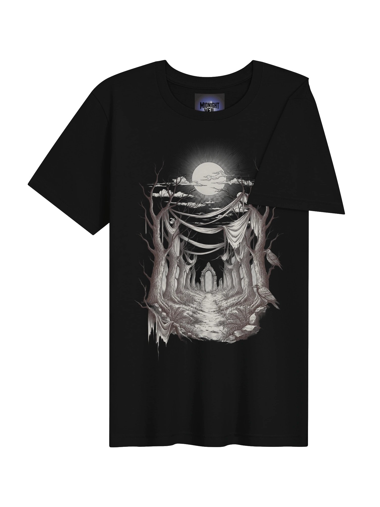 Midnight Veil Forest Portal T-Shirt product image (38)