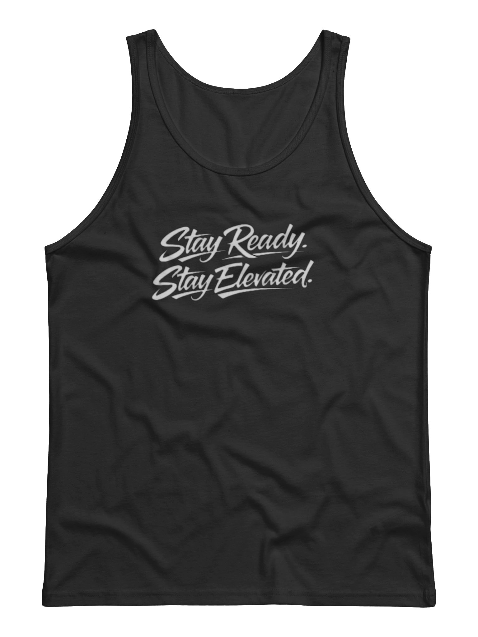 Stay Ready. Stay Elevated. Muscle Tee - White Lettering product image (2)