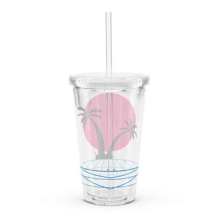 Retro Palm Double Wall Tumbler product image (2)