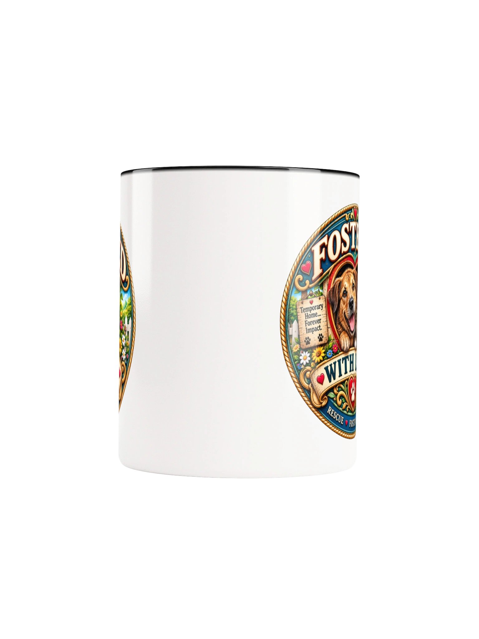 Fostered With Love Rescue Two Color Mug product image (5)