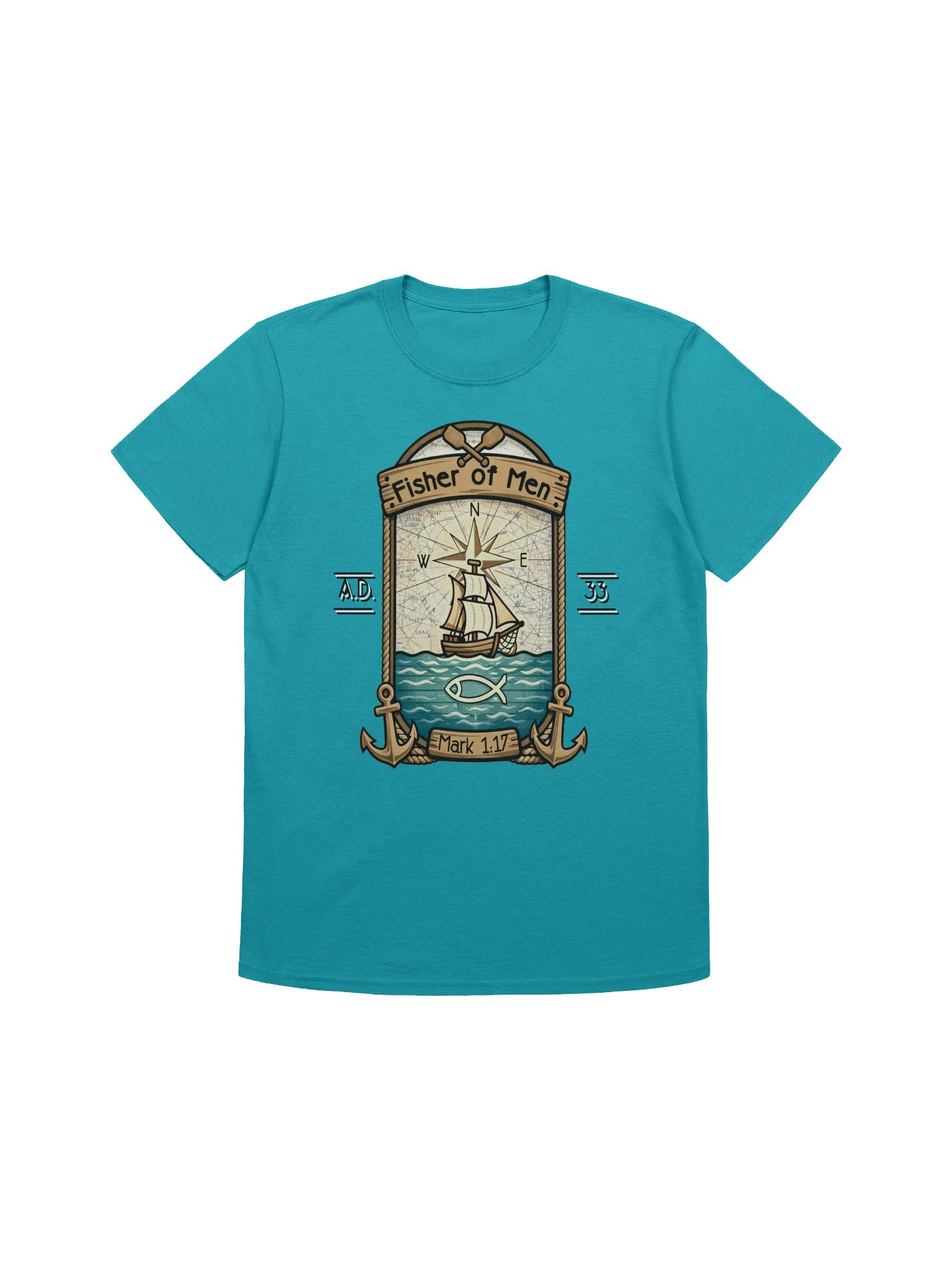 Fisher of Men Christian Nautical Faith Design product image (2)
