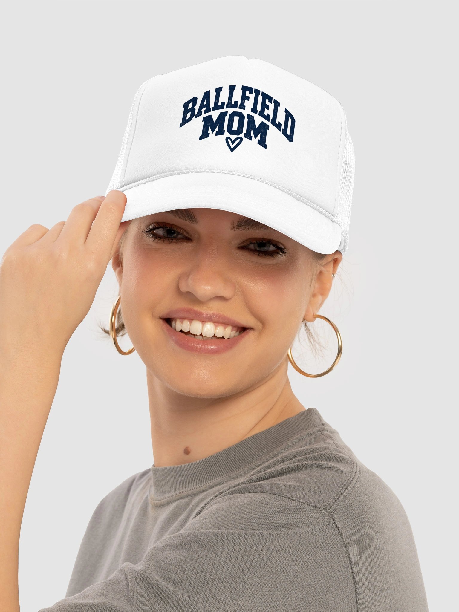 Ballfield Mom Varsity Trucker Hat | Baseball & Softball Mom Cap product image (1)