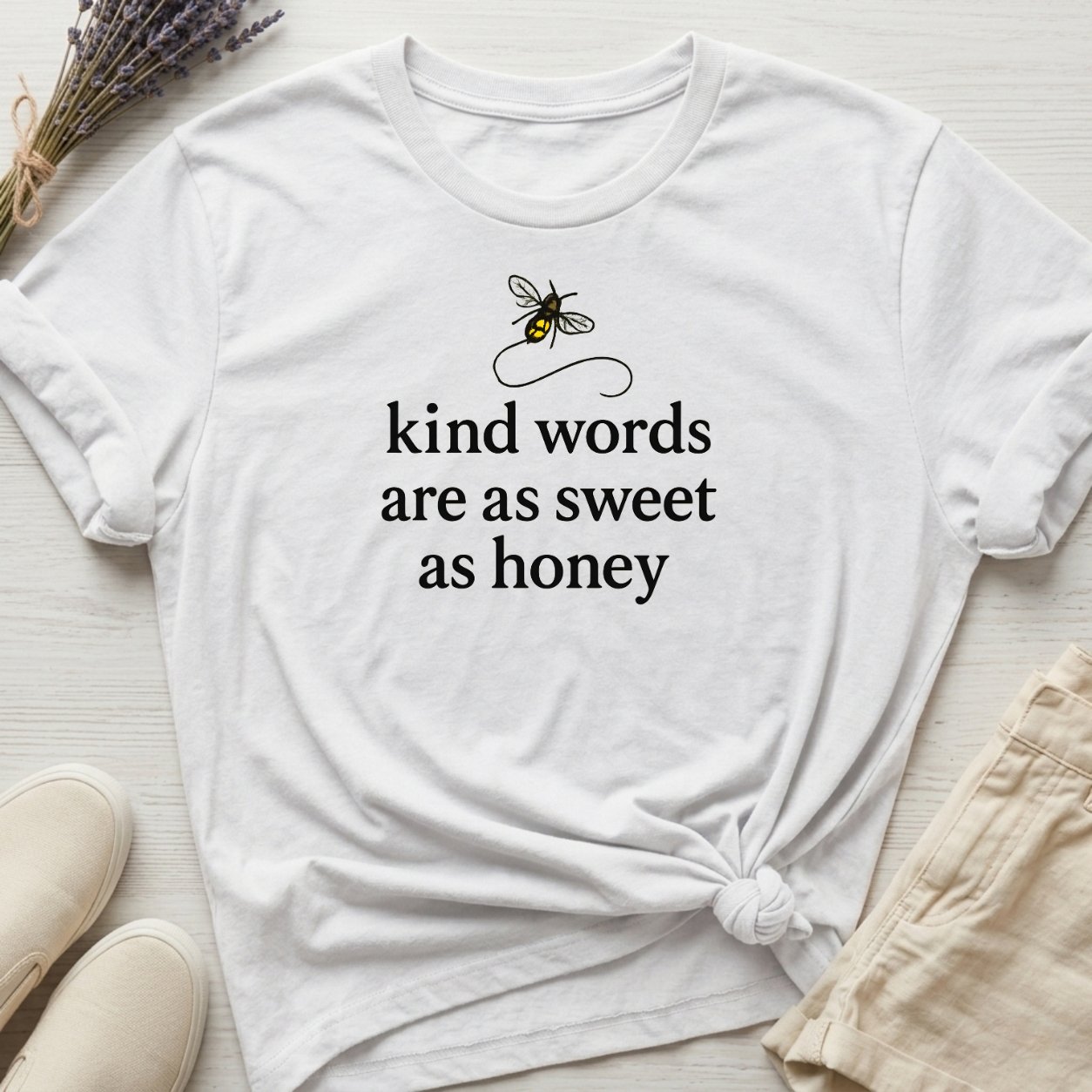 Heritage Goods: "Kind Words 1" Organic T-Shirt product image (1)