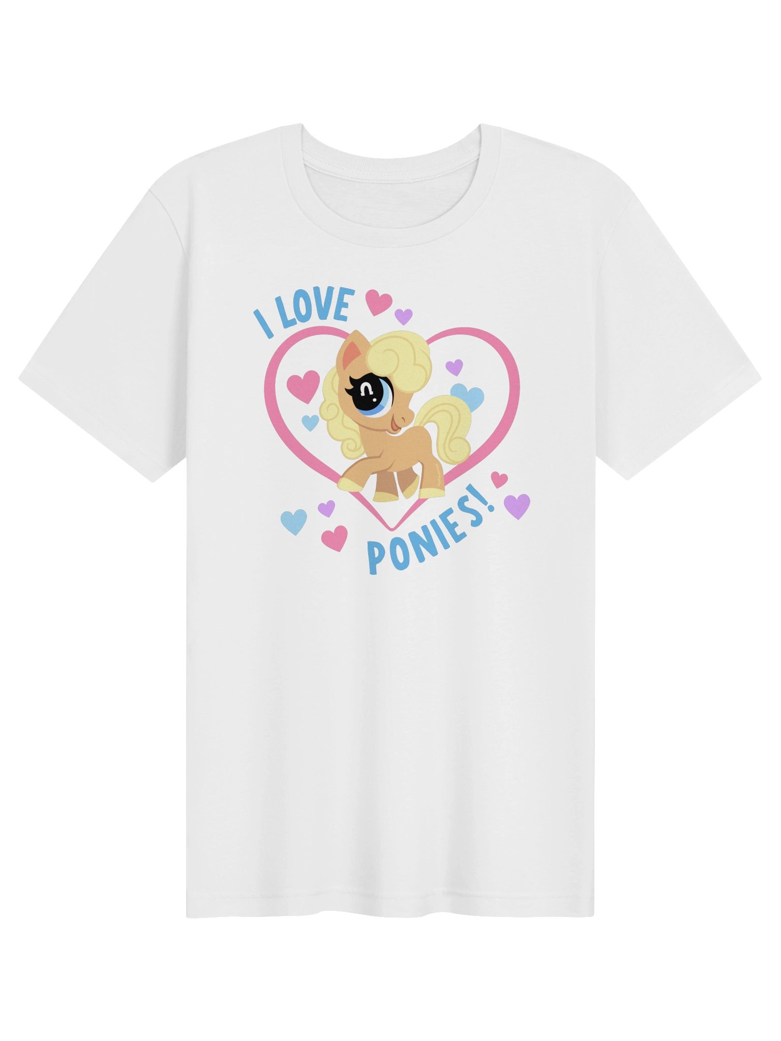 I Love Ponies Tee (light) product image (1)