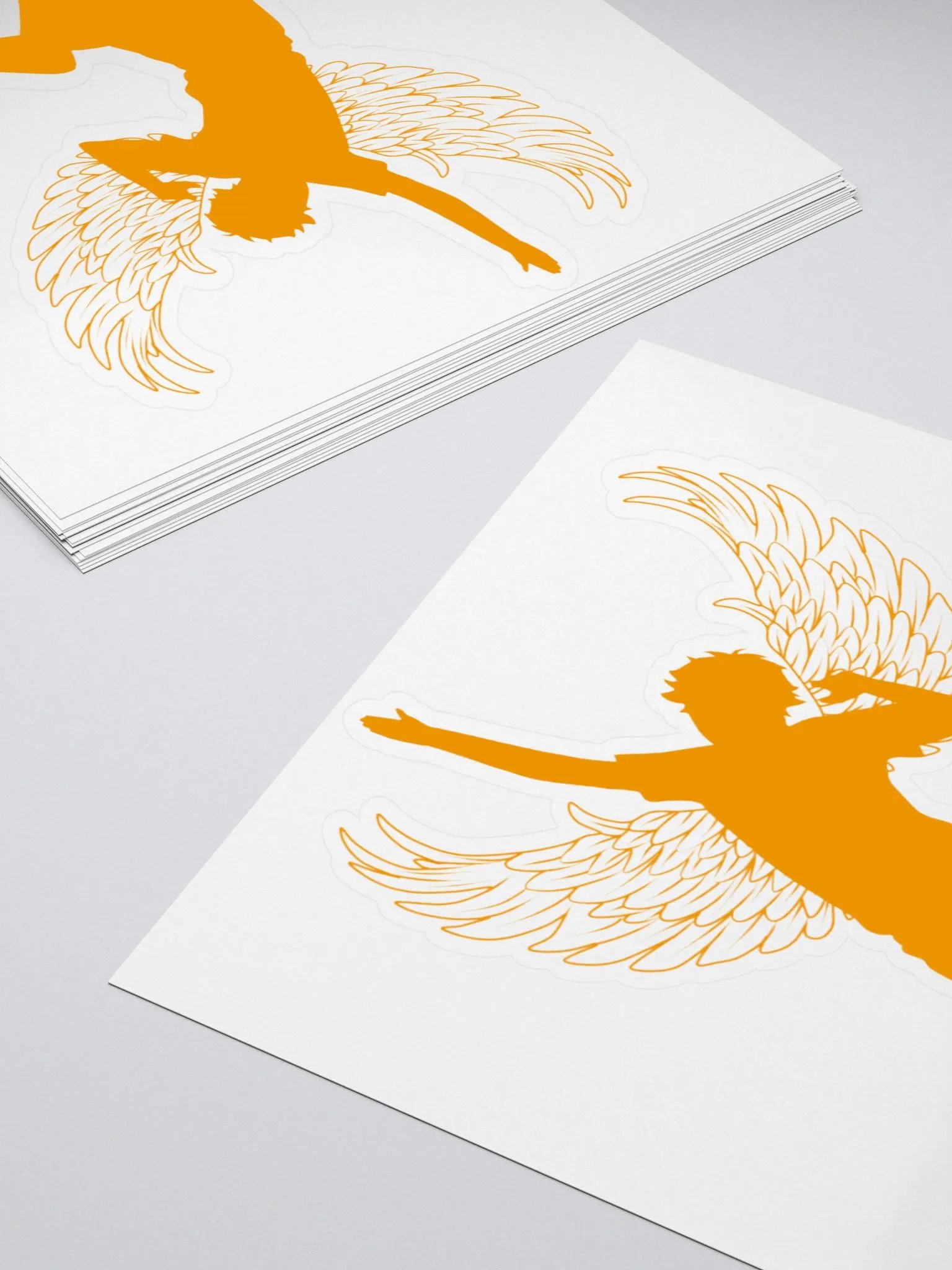 Hinata 'I Can Fly' Orange Sticker product image (12)