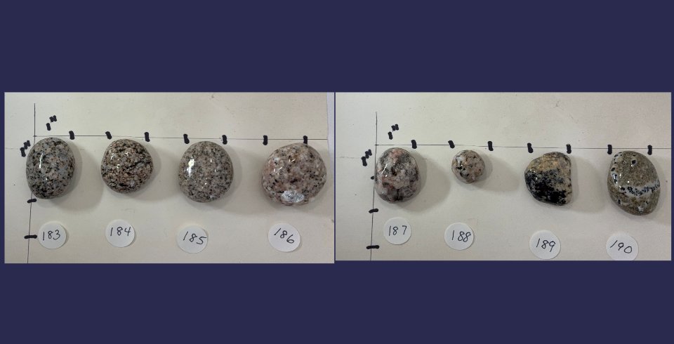 Lake Superior rock cabinet knobs blacks,greys,white,beige product image (5)