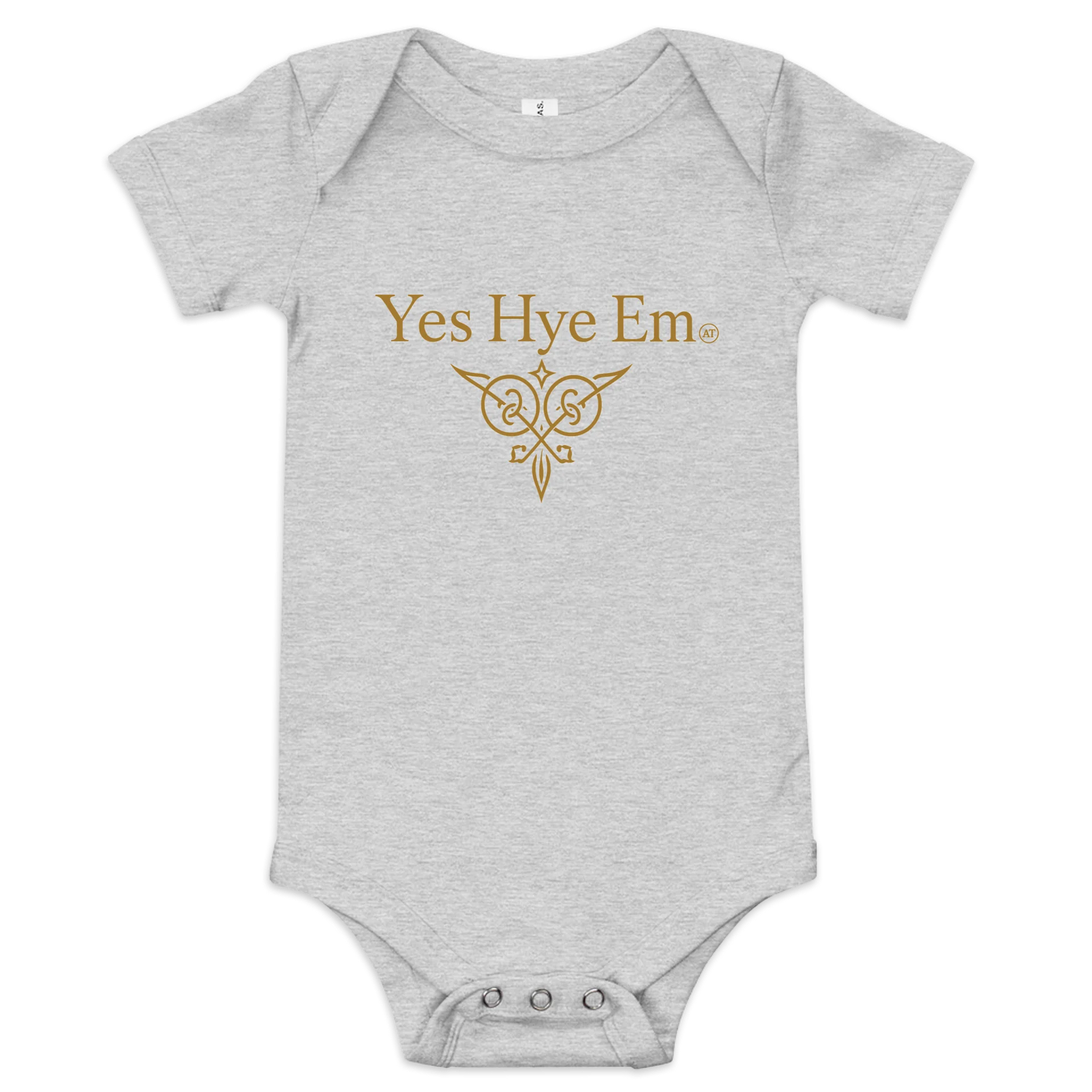 Yes Hye Em Baby Bodysuit – Black & Gold Armenian Pride product image (4)