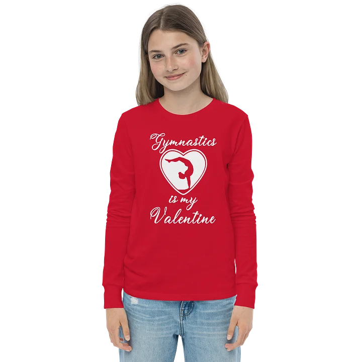 GYMNASTICS - YOUTH VALENTINE LONG SLEEVE TEE product image (1)